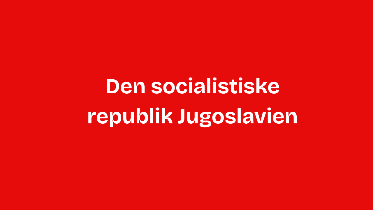 Efter Tito, Tito